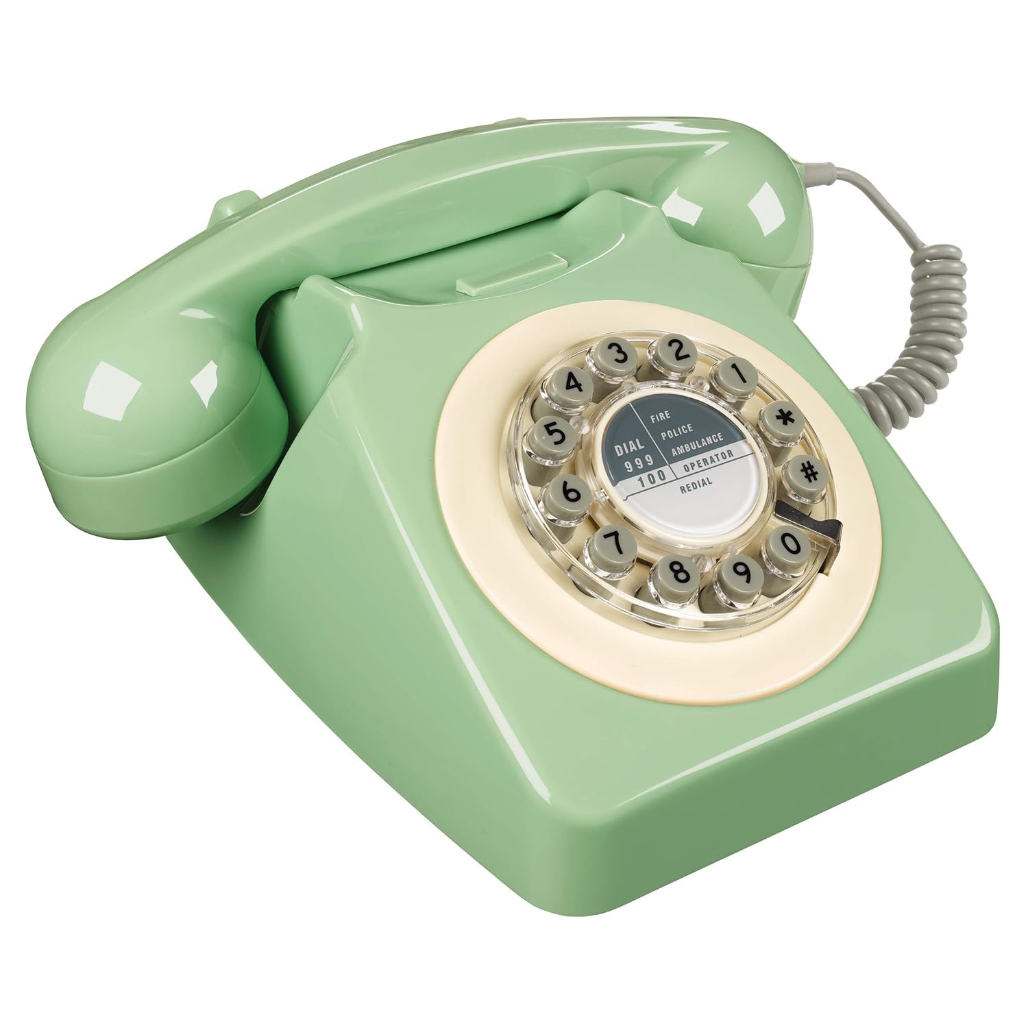 Rotary Design Retro Landline Phone for Home (Renewed