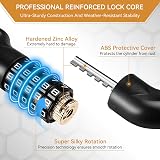 Looxmeer Heavy Duty Bike Lock 90cm 7mm 5-Digit Combination Chain Lock view 2