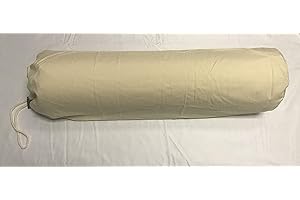 Therapist's Choice® Microfiber Bolster Cover with Drawstring Closure, Soft & Durable, Size: 6" x 27" (Cover Only, Bolster Not Included) (Natural (Light Brown))