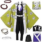 Buyoem Himejima Gyoumei Cosplay Costume Himejima Gyoumei Kimono Uniform Outfit Halloween Accessories Full Set