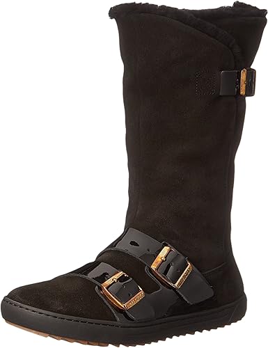shearling lined leather boots womens