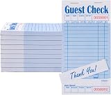 DGBDPACK Guest Check Pads EP-3632-1, 10 Pads, 500 Blue Waitress Server Order