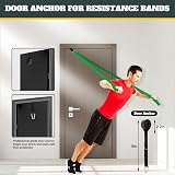 YOVKOK Exercise Bands Set Resistance Bands Door Anchor 5 Pack Fitness view 8