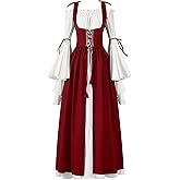Spooktacular Creations Halloween Renaissance Costume Women, Renaissance Corset Dress, Plus Size Medieval Chemise for Cosplay