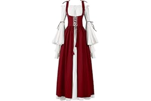 Spooktacular Creations Halloween Renaissance Costume Women, Renaissance Corset Dress, Plus Size Medieval Chemise for Cosplay