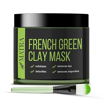 Download Buy Matra French Green Clay Mask With Green Tea And Rice Enzymes Free Face Mask Brush Exfoliating Facial Mask For Blackheads And De Tan Treatment Online At Low Prices In Yellowimages Mockups