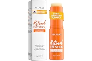 VELAMO ADVANCED Retinol Eye Balm Stick: Under Eye Cream for Dark Circles Puffiness Eye Bags Wrinkles Fine Lines - Korean Skin