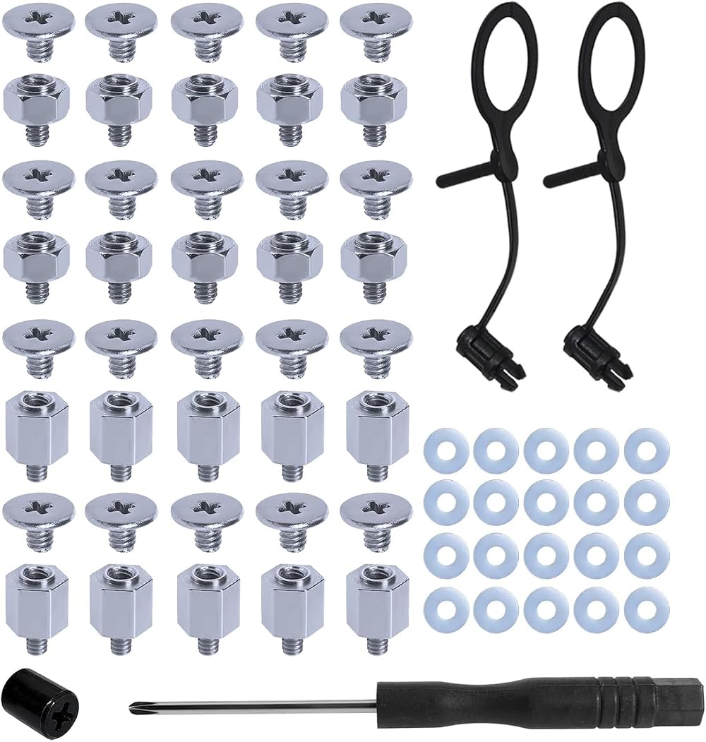 Young Wolf 25Pcs M.2 NVMe SSD PC Motherboard Screw Kit ASUS Stud Screwdriver