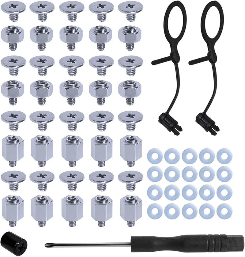 Young Wolf 25Pcs M.2 NVMe SSD PC Motherboard Screw Kit ASUS Stud Screwdriver