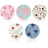 25pcs Adhesive Patches for Libre 2 or 3, Valentines Theme CGM Sensor Covers | 5 Styles, Valentine's-themed design, Non-woven Fabric, Breathable, Waterproof, Sweatproof, Easy to peal and paste
