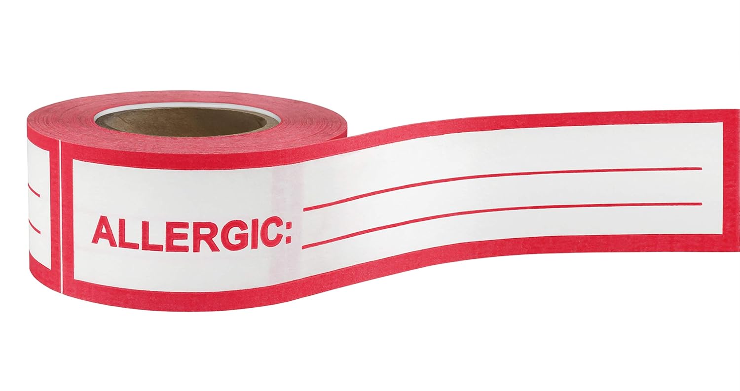Allergy Warning Alert, WriteIn Sticky Tape (Clean