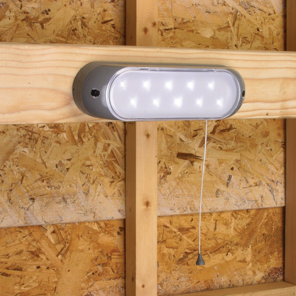 designers edge l-949 rechargeable solar shed lights with