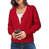 Newshows Women's Wool Blend Cardigan Sweaters 2026 Spring Fashion Lightweight Button Down V Neck Business Outfits
