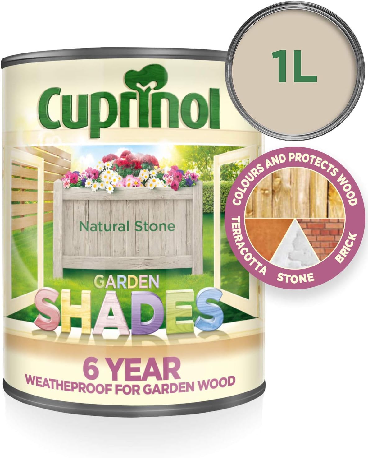 Cuprinol GSNS1L Garden Shades Natural Stone 1 Litre