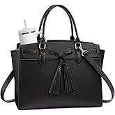 LOVEVOOK Laptop Bag for Women,Work Tote Bag with Large Cup Holder,Leather Computer Bag Teacher Bag Handbag Gifts for Women