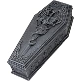 SUMMIT COLLECTION Gothic Dragon Sword Coffin Keepsake Box Collectible Sculpture Trinket Box 10 Inches