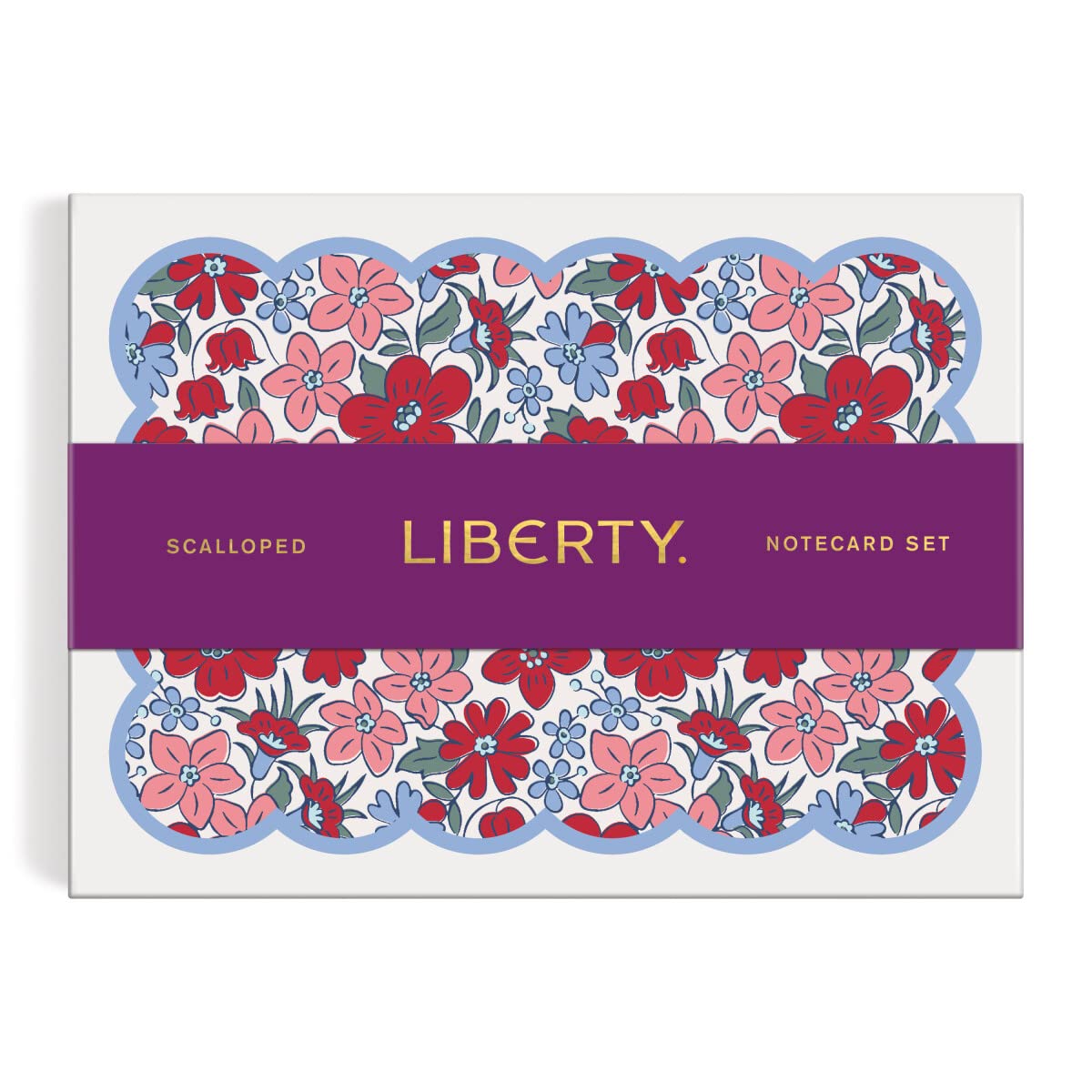 Galison Liberty Scalloped Shaped Notecard Set