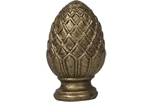 Urbanest Pineapple Lamp Finial, 2-inch Tall, Antique Gold