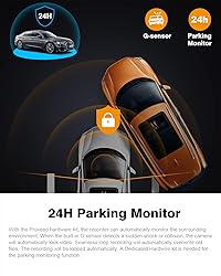 PRUVEEO Dash Cam, Front and Inside 1080P Dual FHD