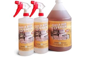 Quality Chemical Oven Cleaner & Grill Cleaner - Heavy-Duty/Fast Acting & Easy to Use/Degreaser/Heavy Duty Oven Cleaner/Best Oven Cleaner/Made in USA - 1 Gallon Combo