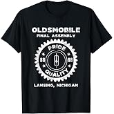 Oldsmobile Motors Final Assembly Graphic Classic Car Show T-Shirt