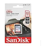 SanDisk Ultra 32GB Class 10 SDHC UHS-I Memory Card up to 80MB/s (SDSDUNC-032G-GN6IN)
