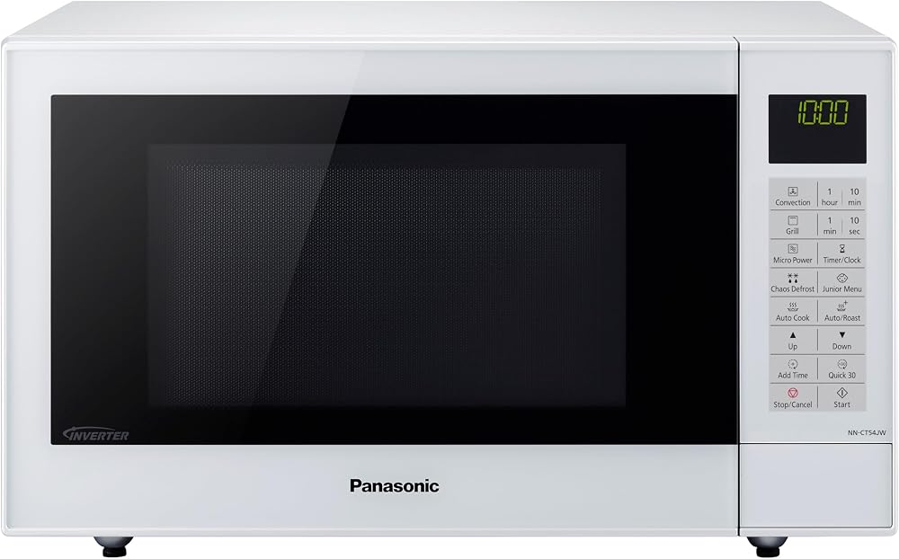 Panasonic NN-CT54JWBPQ 27L Microwave Oven, Inverter, Quartz Grill, White