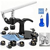 EasyTime Watch Repair Press Tool：16 PCS Watch Back Case Closer for Battery Replacement with Pry Bars 12 Dies