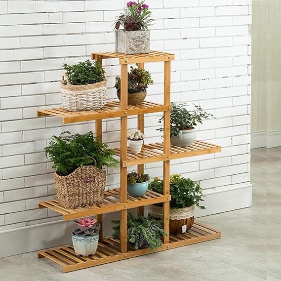 CJC Soporte de flores LY-323 Multifuncional Madera Maciza ...