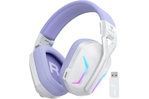 WESEARY Wireless Gaming Headphones for PS5, PS4, PC, Switch, Mac - 7.1 Surround Sound, Bluetooth Headset with Microphone and 50mm Drivers