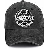 Retired 2025 Not My Problems Anymore Hat for Men Women, Funny Adjustable Embroidered Cotton Retired Baseball Cap