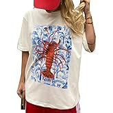 Womens Y2k Fruit Graphic Print Oversized T Shirts Summer Vintage Aesthetic Baggy Tees Tops Teen Girl Clothes
