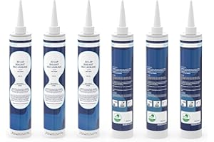 Eazy2hD 6 Pack RV Self Leveling Lap Sealant for RV Roofs,RV Roof Sealant,Camper Caulking, Camper Sealer for Rubber Roof EPDM,White