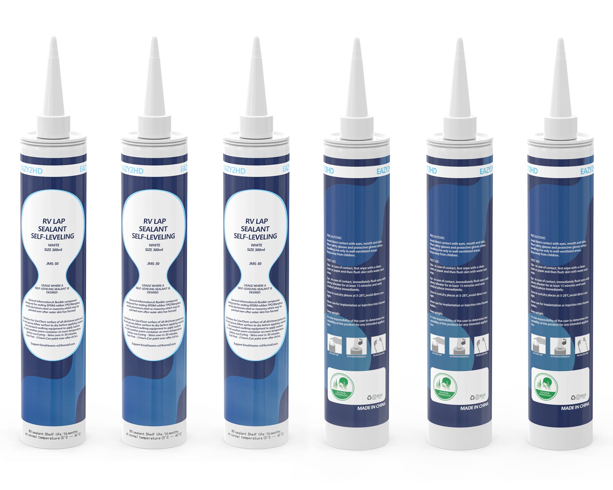 Eazy2hD 6 Pack RV Self Leveling Lap Sealant for RV
