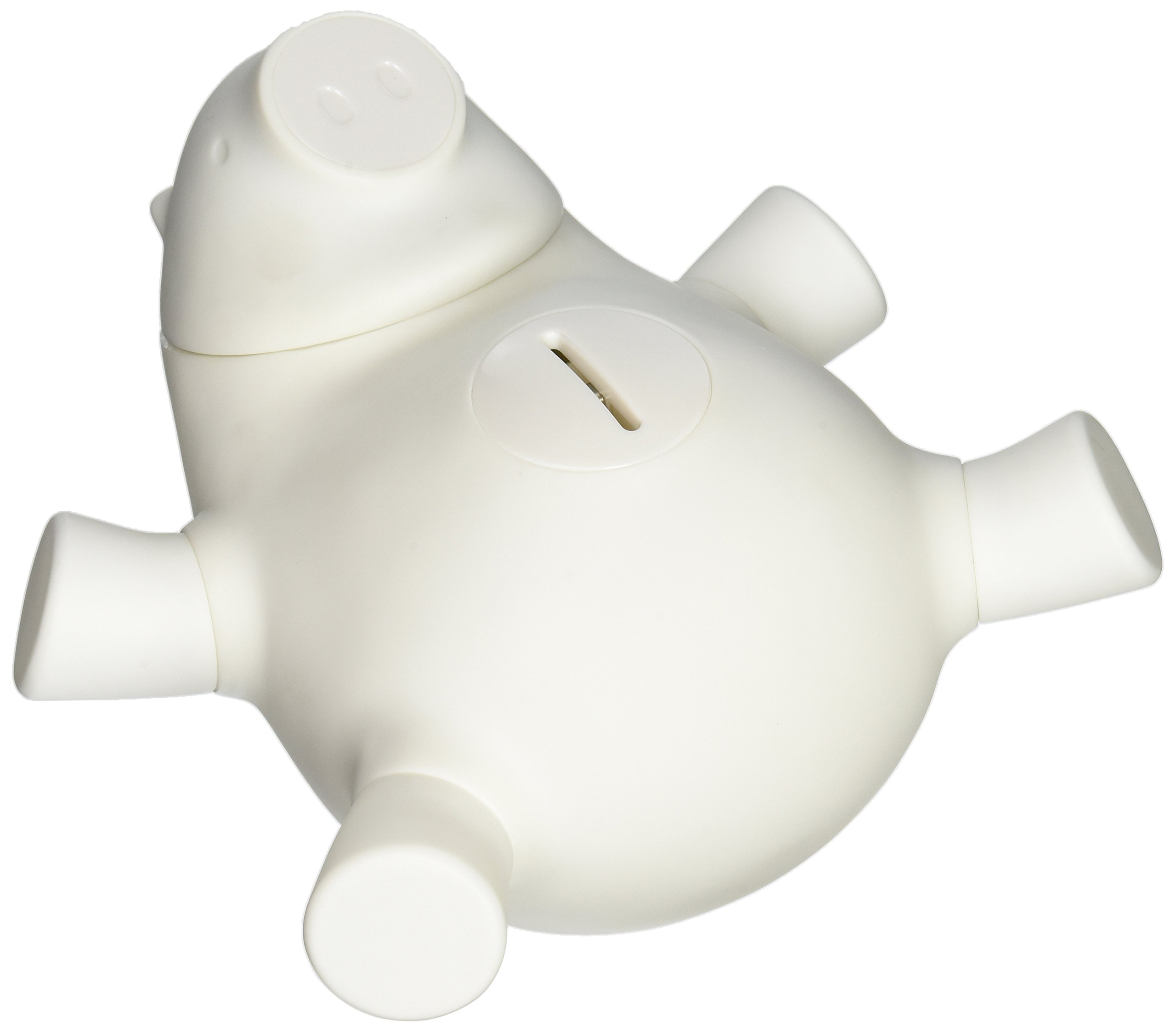 Quirky PPORK-WH01 E-PPORK-WH01/1 Porkfolio Smart Piggy Bank, White, 9.5 x 5.5 x 10 inches