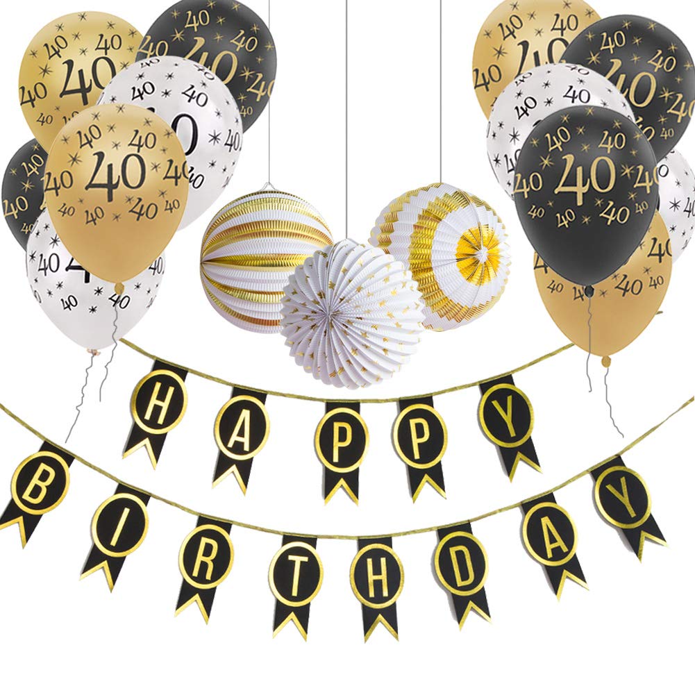 6 Badges Ballons Numero Imprime 12 Banderoles Paques Jaoswish Decoration Joyeux Anniversaire 40 Ans Kit Fete 1 Banniere Slogan 5 Ballons De Confettis Dores Decorations Et Accessoires De Fetes Assortiments De Fetes Lawawarenesssociety In