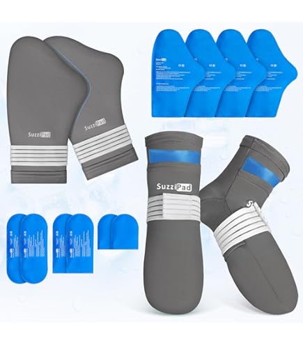 Amazon.com: SuzziPad Cold Therapy Socks & Hand Ice Pack, Cold