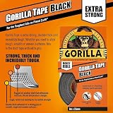 Gorilla Handy Roll Black Tape 9m x 25mm Tough Cloth for DIY Building Landscaping view 2