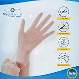 Farla Medical MediHands Vinyl Gloves Large 100 Count Powder Free Latex Free view 2