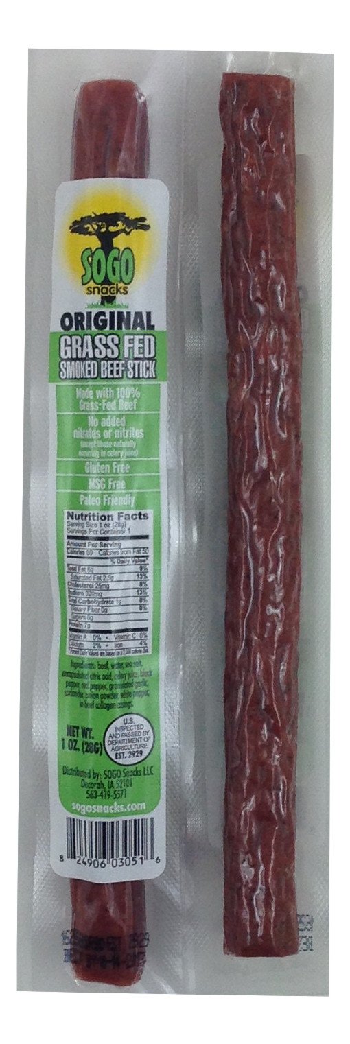 Sogo Snacks Sticks: MSG, Gluten and Soy Free, Never Given Antibiotics or Hormones (Multiple Meats, Flavors and Counts, 1-oz Stick) - Image 4