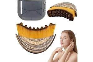 Lymphatic Contour Face Brush, Dry Face Brush for Lymphatic Drainage Massager – Ultra-Soft Silicone Bristles, Anti-Puffiness T