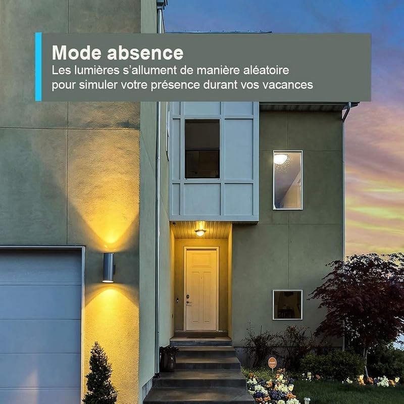 Prise Connectée WiFi, Prise Intelligente compatible avec Alexa et Google Home, 10A Type F, Contrôler le radiateur, la cafetière, la lampe à distance, aucun hub requis, Tapo P100(1-pack)