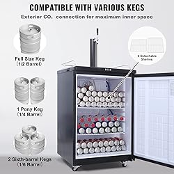 VEVOR Beer Kegerator, Single Tap Commercial Draft