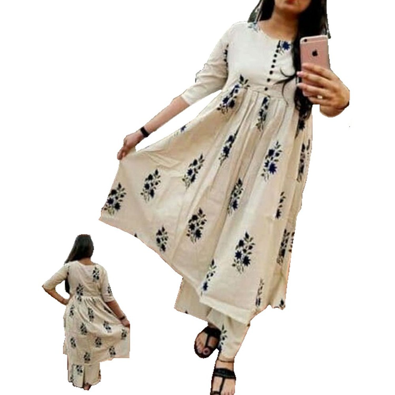 narsinh women's cotton kurti with jacket