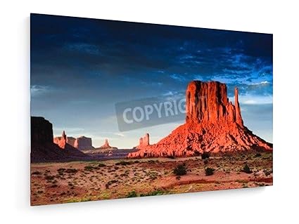 Weewado Peter Wey Monument Valley Au Coucher Du Soleil Utah états Unis 30x20 Cm Impression Sur Toile Art Mural Tableau Poster Affiche