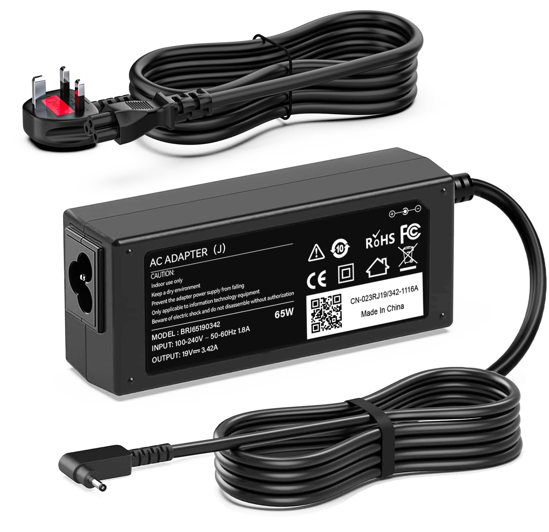 65W Laptop Charger Compatible With Acer Swift 1 3 5 SF314-51 SF314-52 SF314-42 SF315-41 SF114-32 SF114-34, Chromebook 11 13 14 15 CB3 CB5 CB3-132 CB5-571, One Cloudbook 11 14【Non-Original】