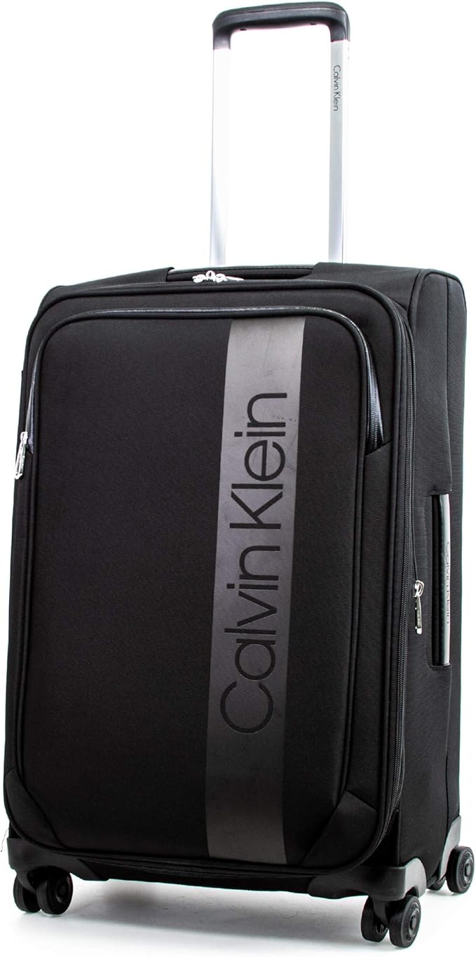 Calvin Klein 24" Expandable Softside Spinner Luggage, Black Amazon.ca