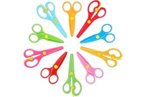 Vutyvve Kid's Safety Scissors Set Preschool Scissors Scissors for Children's Crafts, Art & Craft Children's Safety Scissors, 
