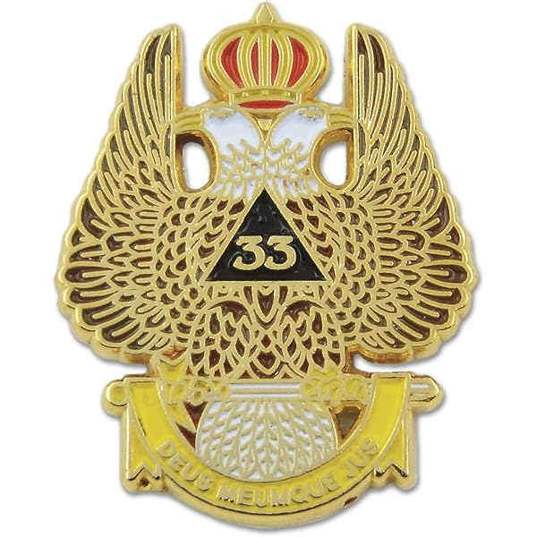 Scottish Rite 33rd Degree Masonic Ring 18K Gold Plate Knights Templar UNIQABLE