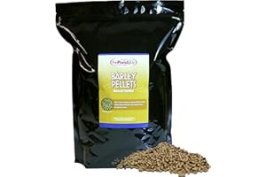 The Pond Guy Barley Straw Pellets Natural Clarifier for Water Gardens & Fountains, Treatment for Cloudy Ponds, Koi Fish, Plant & Pet Safe, 6 lbs